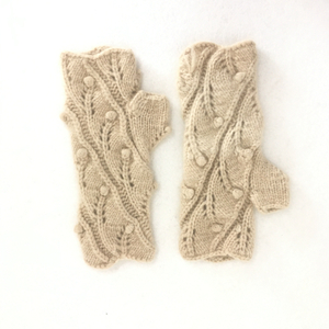 IMfield Natural Series, Hand Made Knitted Fingerless Gloves Wrist Guard 