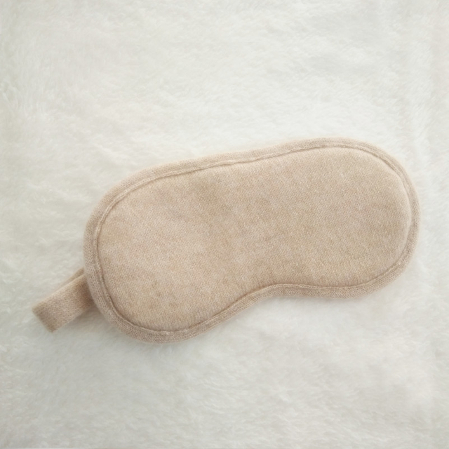 100% Cashmere Sleep Eye Mask with 100% Silk Lining