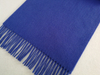 Plain Wool Scarf Blue