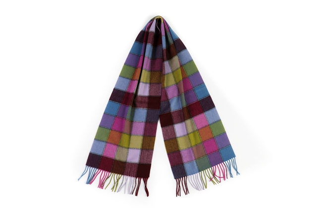Cashmere Checked Scarf