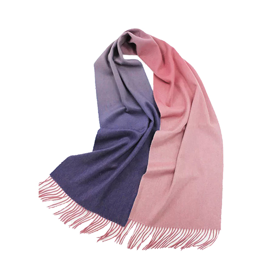 Jacquard Woven Gradient Cashmere Shawl