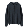 Women's Cozy Cable Knit cashmere Cardigan with hooded