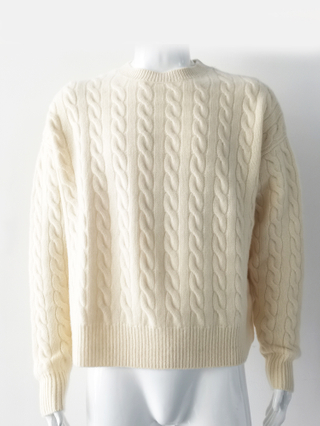 Men’s Cable Knit Cashmere Sweater