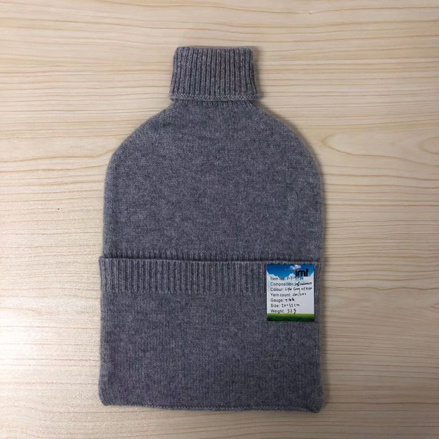 Plain Knitted Cashmere Bottle Cover