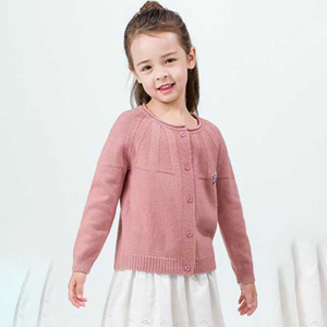 Customization High Quality 100% kids cashmere Cardigan long cardigan Single Breasted Baby Cashmere Sweater
