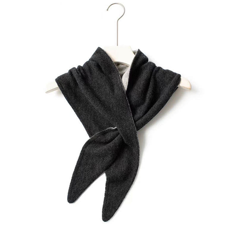 casual style knitted cashmere triangle scarf