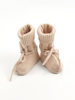 Belt Cable Knit Baby Cashmere Socks
