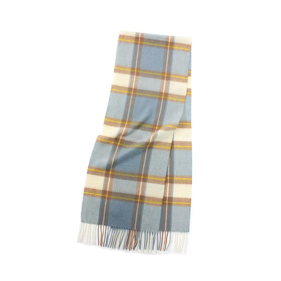 Multicolor pure Wool plaid Scarf