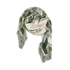 Architectural Patterns Print Square Velvet scarf