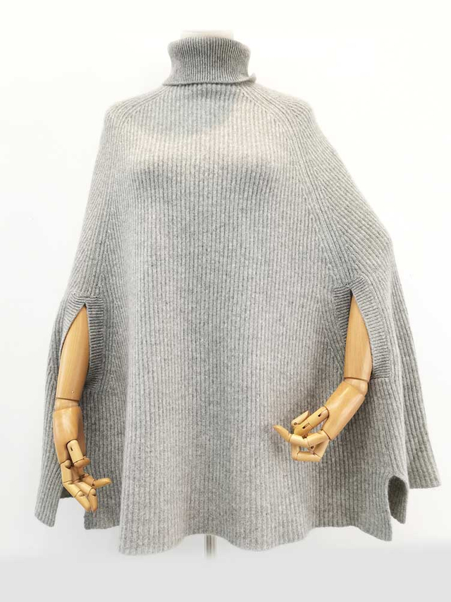 Women High Neck Cashmere Cape