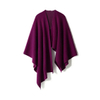 Lady Plain Knitted Cashmere Poncho