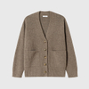 Ma&szlig;geschneiderte Damen-Kaschmir-Strickjacke mit lockerer Passform und V-Ausschnitt, Inner Mongolia Pure Cashmere Knit Sweater Factory OEM