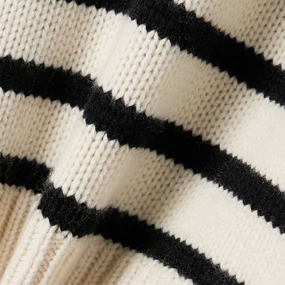 Naiset pitsi raidallinen Mongolia Cashmere Pullover huppari