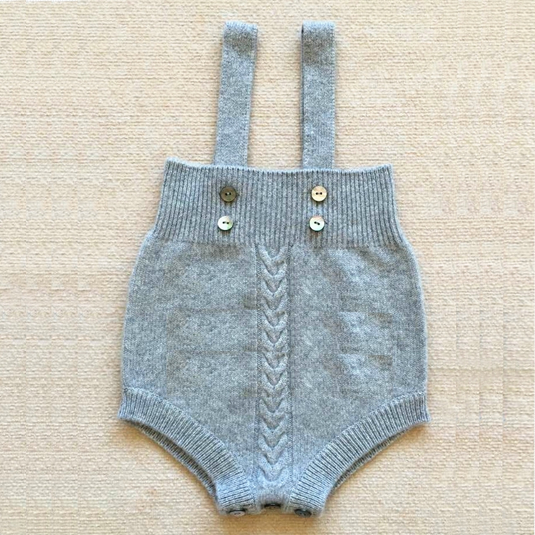 Baby Strap Cashmere Rompers