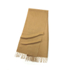 35cm Width plain color long cashmere shawl With tassels