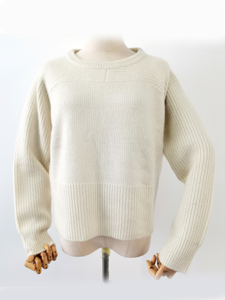 Women Knitted Crew Neck Cashmere Sweater