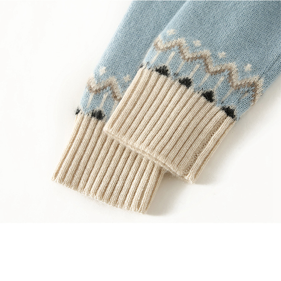 Women's Imfield cashmere fair isle pattern sweater Pullover