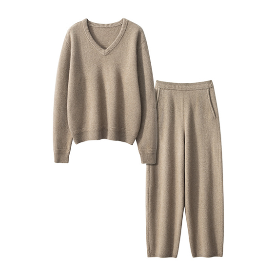 Tall Women's 2pc Cashmere Knit Sweater Sets Pants