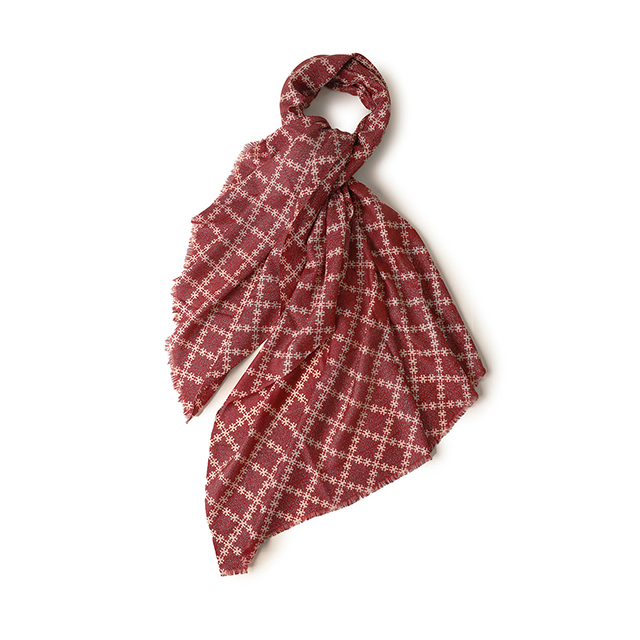 Women's large plaid wool scarves Shawls Wraps with silver threads