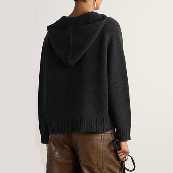 Naiset pitsi raidallinen Mongolia Cashmere Pullover huppari