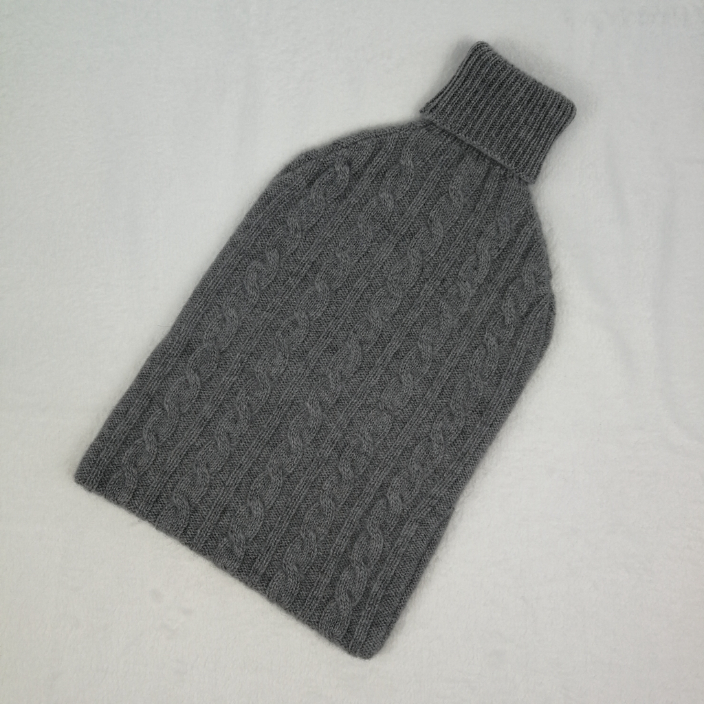 Plain Knitted Cashmere Bottle Cover