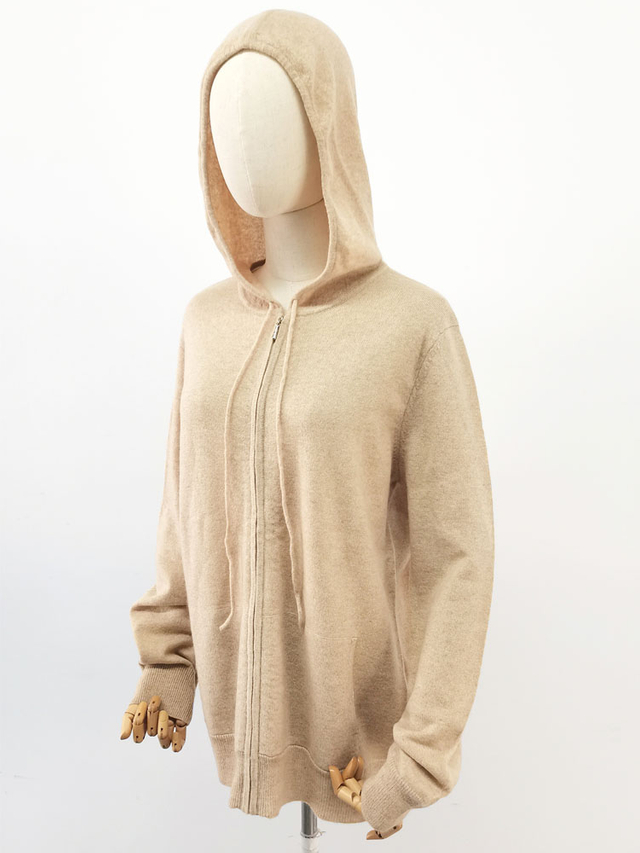 Women Casual Cashmere Zip Hoodie