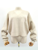 Women Crop V Neck Cashmere Sweater