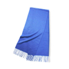 35cm Width plain color long cashmere shawl With tassels