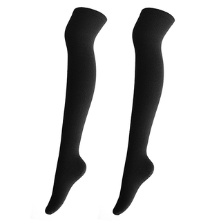 women knee-high stretchy fit cashmere socks with 17*48cm size