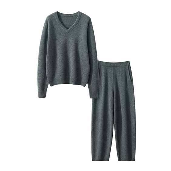 Tall Women's 2pc Cashmere Knit Sweater Sets Pants