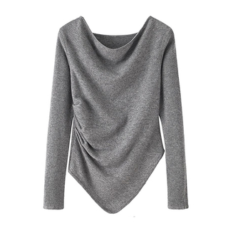 Women's lightweight 100 cashmere irregular knit sweater