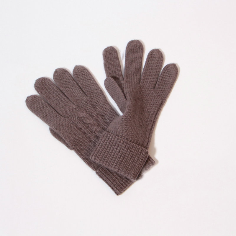 Women Rib Knit Cashmere Gloves