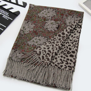 Double Side Print Wool Scarf