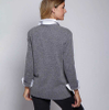 2023 Latest Custom Buttons Women's Sweaters Cashmere Sweater Cardigan Duel Front Pocket Knitted Cashmere Cardigan Women