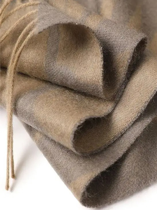  Double Side Jacquard Cashmere Scarf detail3