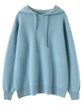 Thick Cashmere hoody sweater
