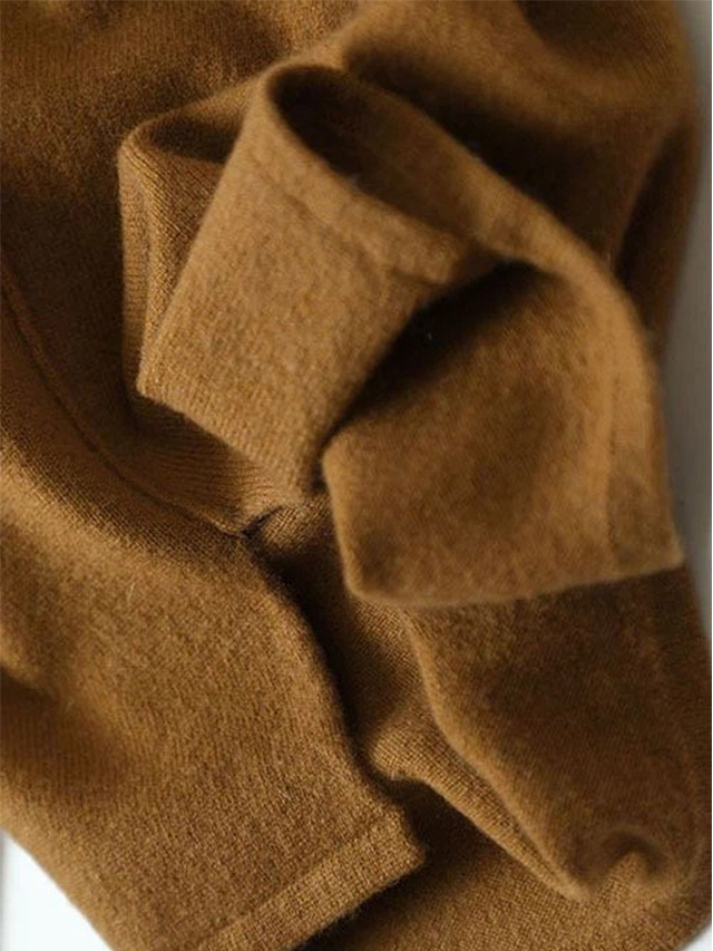 Lady Casual Plain Cashmere Set detail1