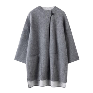 Women Thick cashmere cardigan pockets Coat