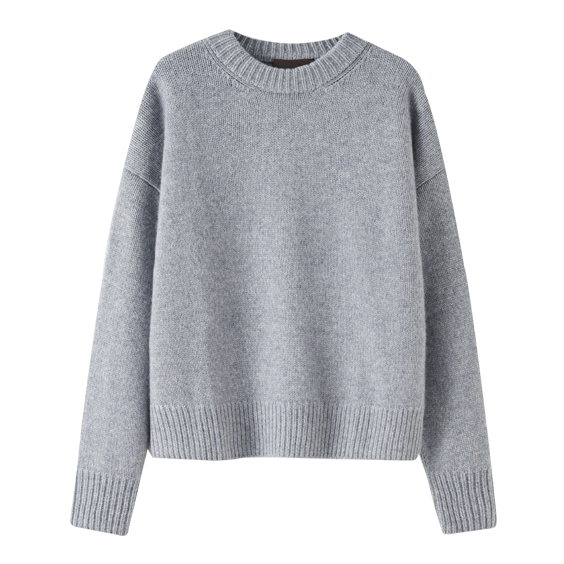 Women Rib Knit Cashmere Jumper