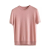 Women cashmere wool Round Neck Short Sleeve 