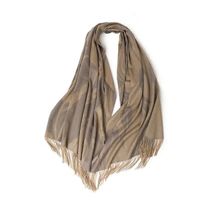  Double Side Jacquard Cashmere Scarf