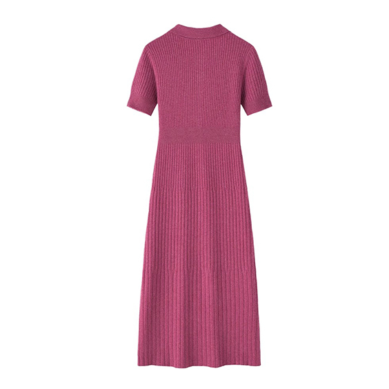 womens short sleeve polo cashmere jumper dresses