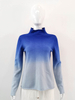 Women Turtle Neck Pullover With Gradient Color
