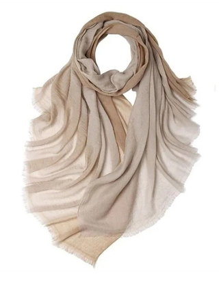 Spray Print Worsted Cashmere Scarf