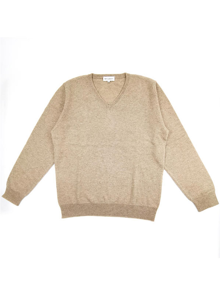 Men's Knitted V-neck Cashmere Sweater