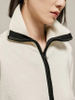 Women Color Block Full Zip cashmere Cardigan