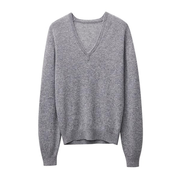 Women V Neck long sleeve kint Cashmere Jumper