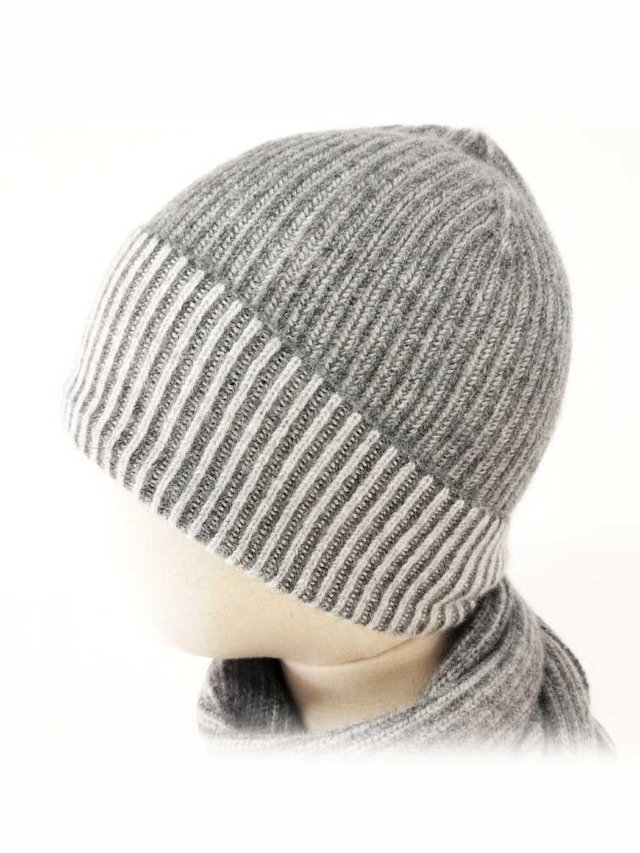 Classic Two-tone Cashmere  Hat