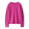 Women Rib Knit Crew Neck Sweater