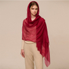 Ultra thin women pure cashmere featherlight scarf wrap